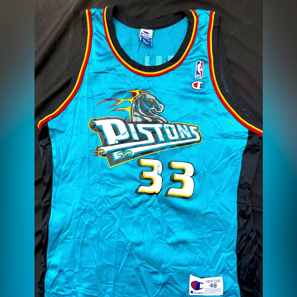 Vintage champion nba Grabt Hill Detroit pistons jersey